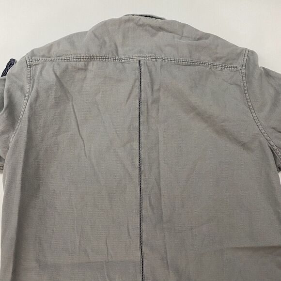 Engbers Regular Fit Gray Short Sleeve Button Up Shirt Size M 39/40 100% Cotton - Picture 13 of 13